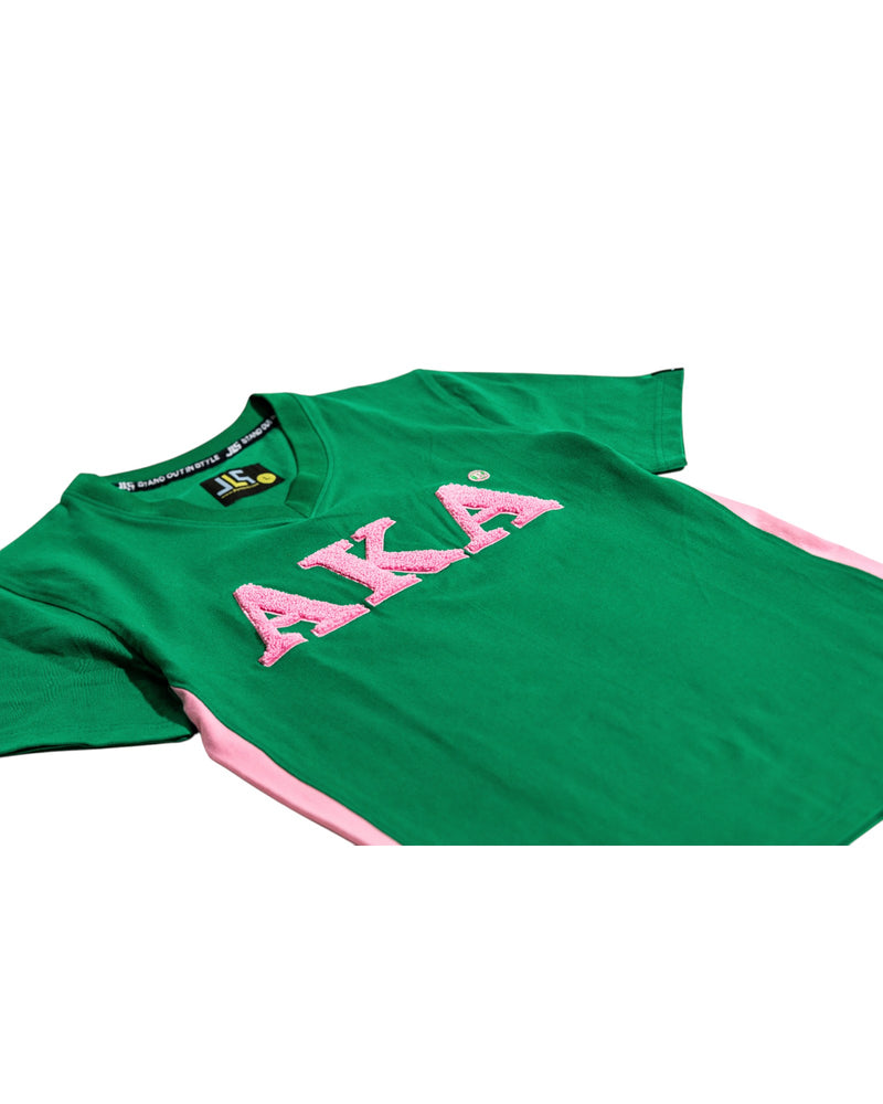 AKA Panel V-Neck Tee