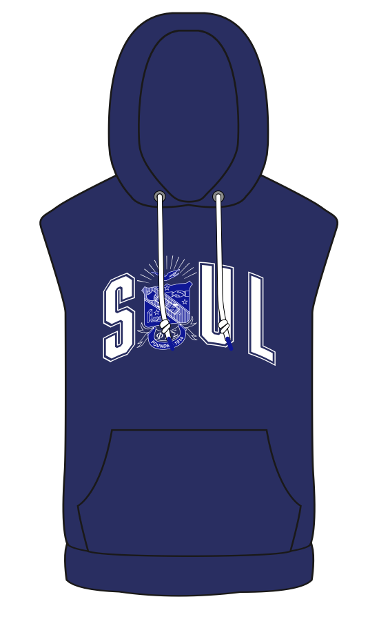 Phi Beta Sigma “Soul” Sleeveless Hoodie