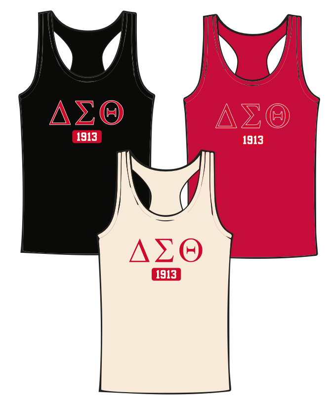 Delta Sigma Theta “Script” Racerback Tank